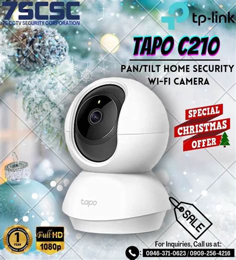 TP LINK TAPO C210 Pan Tilt Home Security Wi Fi Camera Furniture