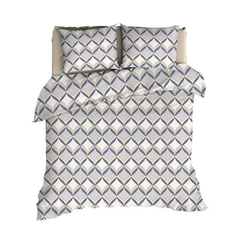 Dekbedovertrek Flanel Romanette Tolbiac Silver Grey Textielwereld