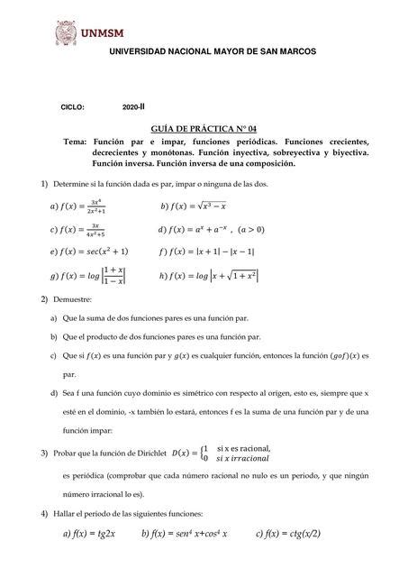 Cálculo I Guía de Práctica N04 Juan Francisco Aguilar Bermeo uDocz