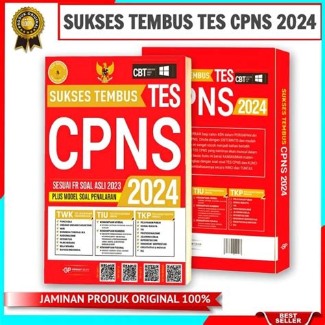 Jual BUKU CPNS 2024 SUKSES TEMBUS TES CPNS 2024 TERKINI TERUPDATE