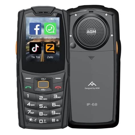 Agm M Telephone Portable Senior D Bloqu G Dual Sim Telephone