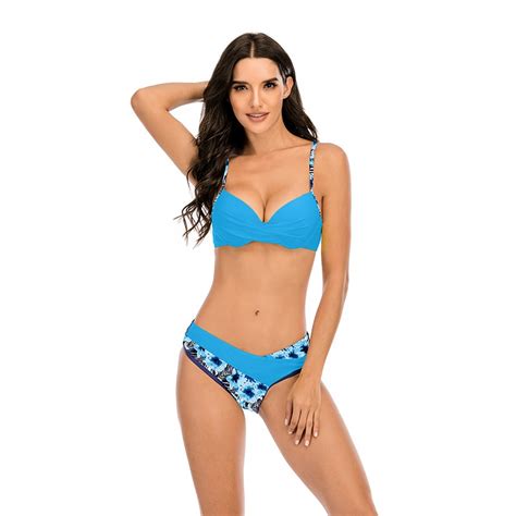 Stroje kąpielowe Bikini we wzory zestaw plaża stró Allegro pl