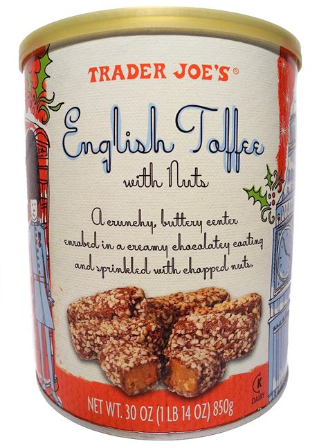 Trader Joes English Toffee With Nuts30 Oz Toffee Candy