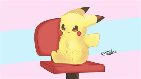 Pikachu Vibing On A Chair By Sushiromii On Deviantart