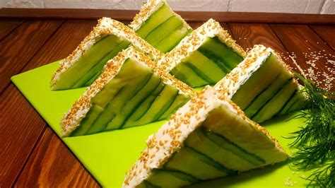 🌶Никто не догадается что это бутерброд!Вкусная закуска на праздничный ...