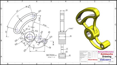 Solidworks Exercise Tutorial How To Create Single Sketch Exercise