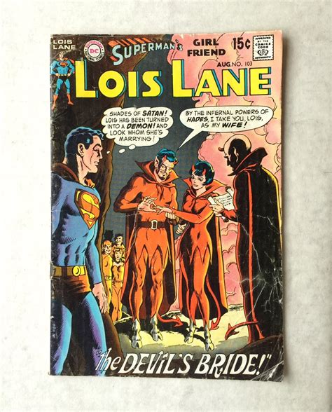 1970 Lois Lane Marries Satan Dc Comic Book Supermans Girlfriend And