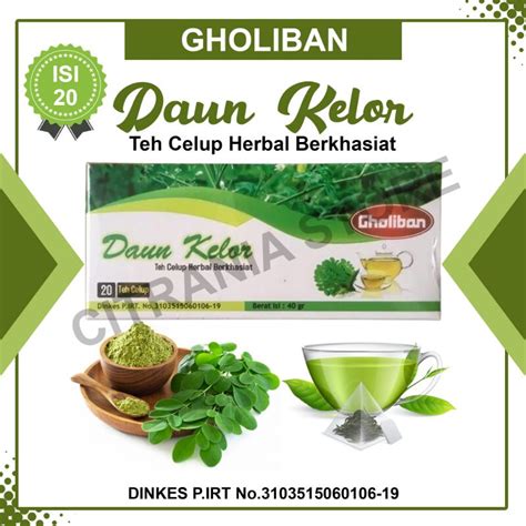 Jual Teh Celup Daun Kelor Gholiban Shopee Indonesia