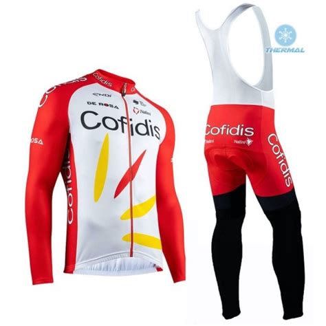 Tenue Maillot M L Collant Bretelles Cofidis Pro Team Hiver