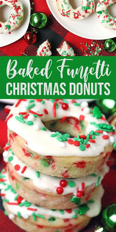 Baked Christmas Funfetti Donuts Are The Perfect Easy Baked Donut Recipe