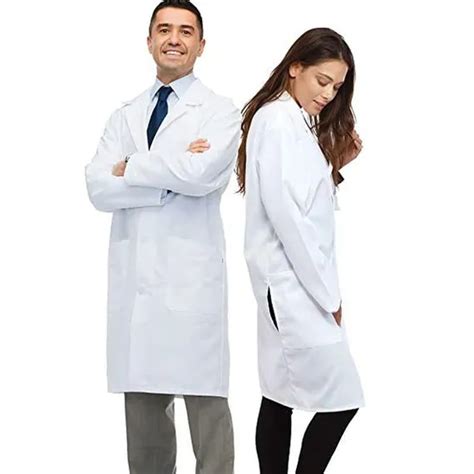 Professional Lab Coat For White Unisex Lab Coat Cotton Poly Medical