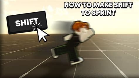 How To Make Shift To Sprint In Roblox Studio Youtube