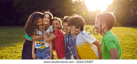 Happy Kids Enjoying Summertime Playing Outside Stock Photo 2266110307 | Shutterstock