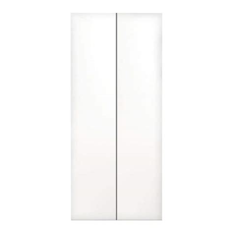 JELD WEN 30 In X 80 In No Panel Primed Flush Hardboard Closet Bi Fold