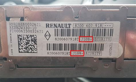 RENAULT SCENIC MEGANE UPDATE LIST RADIO CODE HEAD UNIT CD PLAYER