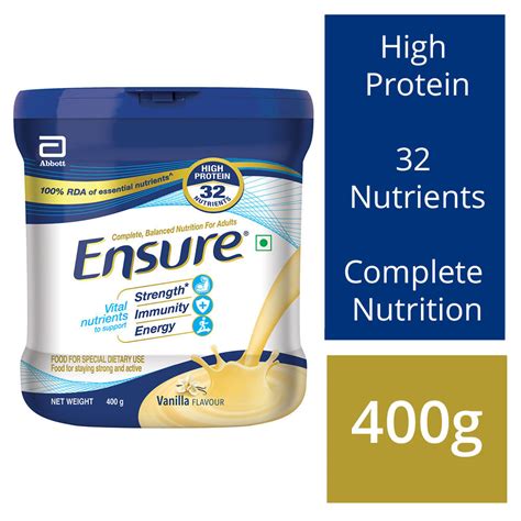 Ensure Vanilla Flavoured Nutrition Powder 400 Gm Tin Price Uses Side Effects Apollo 24 7