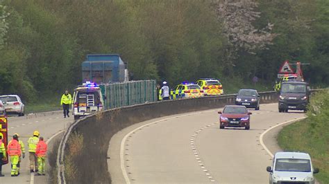 Driver Killed After A11 Crash Involving Deer Itv News Anglia