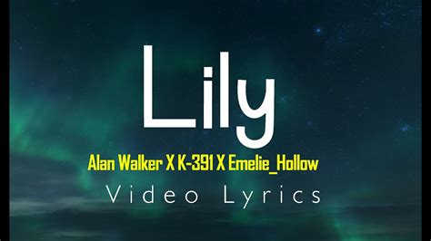 Alan Walker K 391 And Emelie Hollow Lily Lyrics Youtube