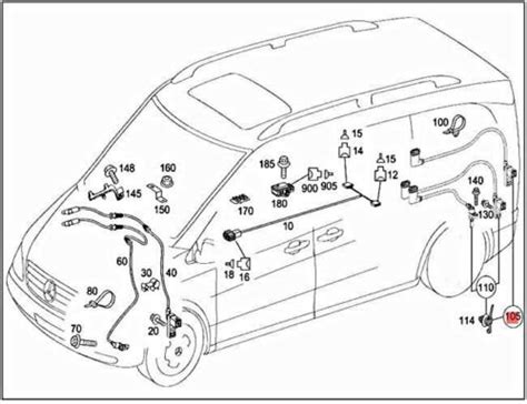 Genuine MERCEDES W639 VITO MIXTO Box W639 Bus Wiring Harness