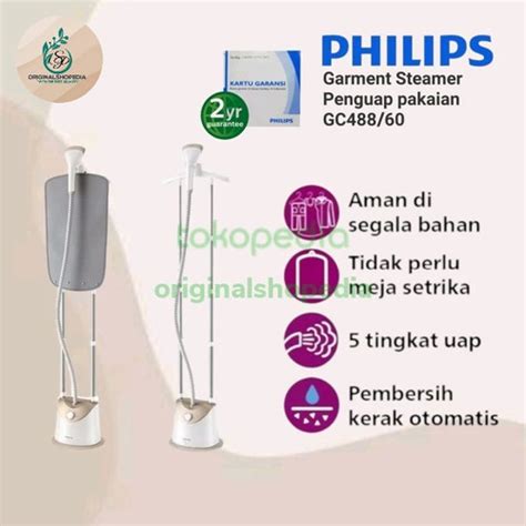 Jual Setrika Uap PHILIPS Garment Steamer GC488 Standing Steamer GC 488