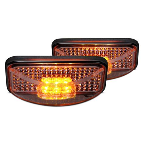 Putco® 900003 Chrome Amber Clear Led Side Marker Lights