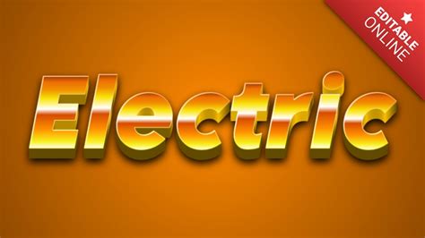 Electric Hippie 3d Text Effect Generator