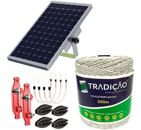 Energizador De Cerca Eletrica Rural Kit Solar Completo Parcelamento