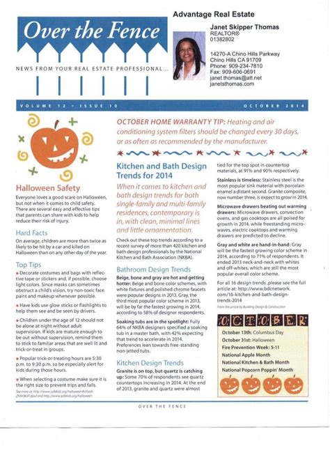 October Real Estate Newsletter