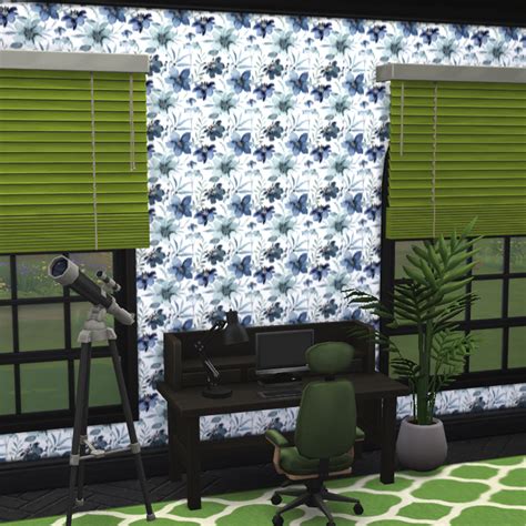 Floral Heaven Wallpaper Zelba Design Screenshots The Sims 4 Build