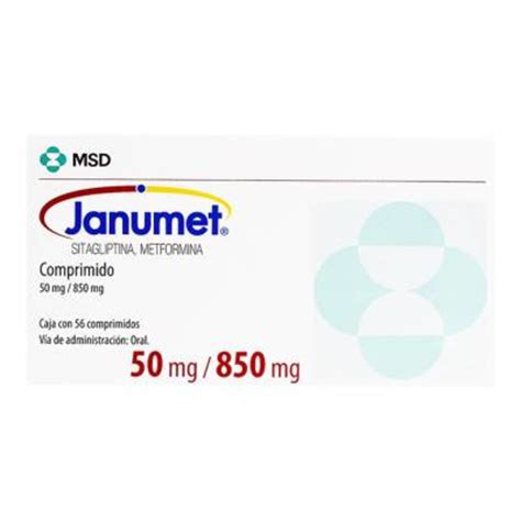 Janumet 50 Mg 850 Mg 56 Comprimidos Walmart