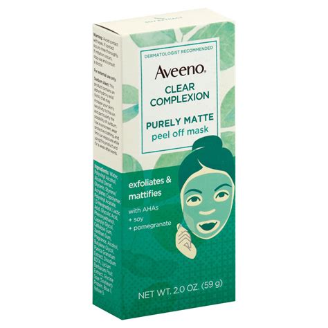 Aveeno Clear Complexion Purely Matte Peel Off Mask Shop Facial Masks And Treatments At H E B