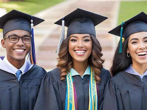 Premium Photo Multiethnic Group Of Graduates Smiling With Success