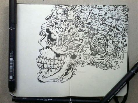 Moleskine Doodles Page 1 By Kerbyrosanes On Deviantart Notebook Art