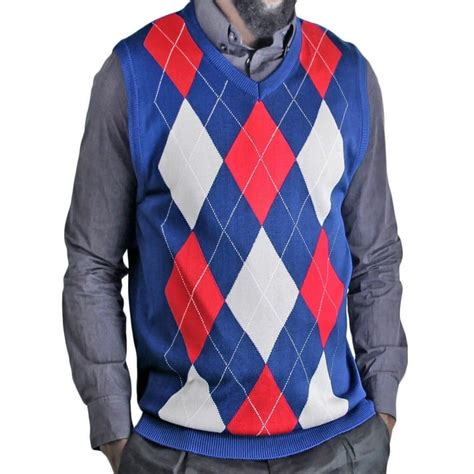 Blue Ocean Mens Argyle Sweater Vest Sv 255