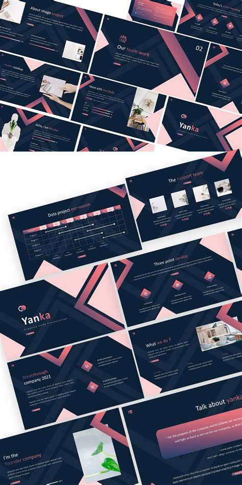 Yanka Minimalis Powerpoint Template Templatemonster