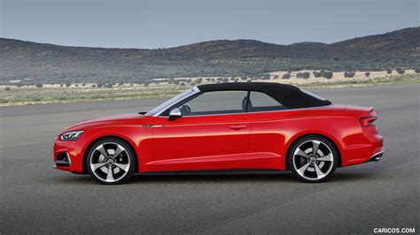 Audi S Cabriolet Color Misano Red Side Hd Wallpaper