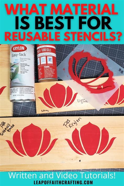 What Is The Best Material To Make Stencils With Full Cricut Stencil Tutorial Cricut Cricut