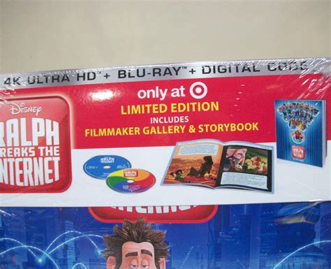 Ralph Breaks The Internet 4k Ultra Hd Blu Ray Digital Pg New Target Edition Animated Wreak It Disney