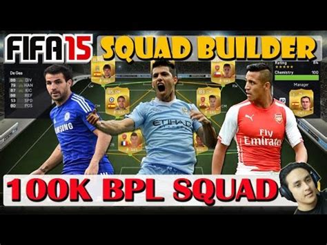 FIFA 15 Ultimate Team BPL Squad 100K All Rare Gold Players PS4