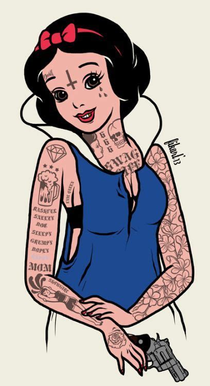 Disney Punk Snow White Disney Princess Tattoo Goth Disney Princesses