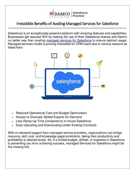 Ppt Irresistible Benefits Of Availing Managed Services For Salesforce