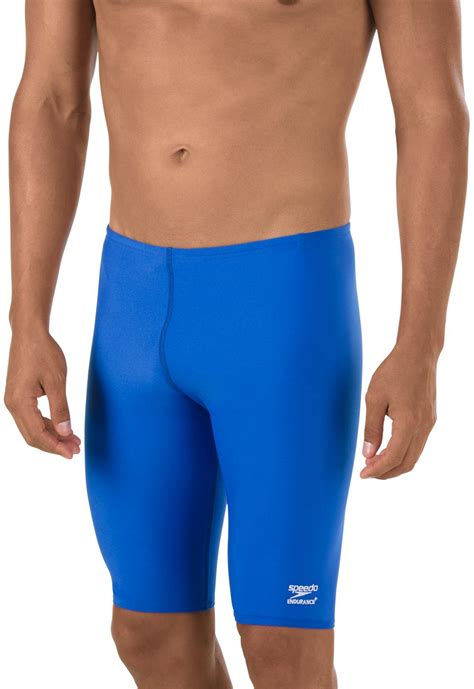 Speedo Men S Endurance Polyester Solid Jammer Swimsuit ExerciseN