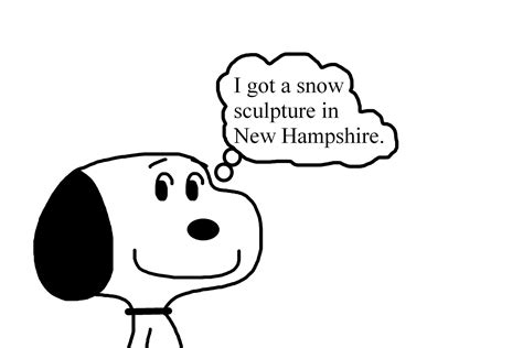 Snoopy Got Snow Sculpture In Nh By Ultra Shounen Kai Z On Deviantart