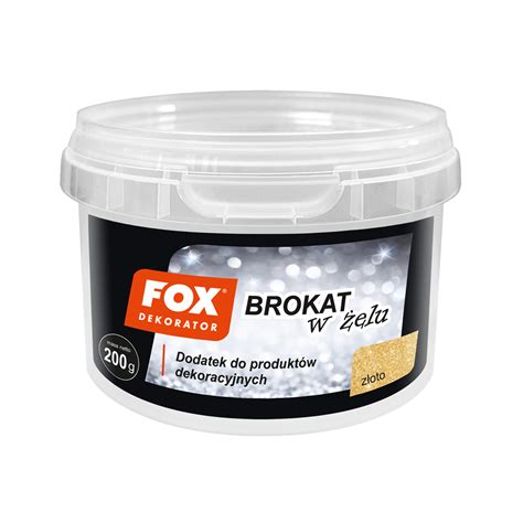 Brokat w żelu złoty 200 g Fox Dekorator Leroy Merlin