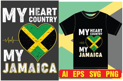 Jamaica Flag T Shirt Designs Graphic By Sadequl56 · Creative Fabrica