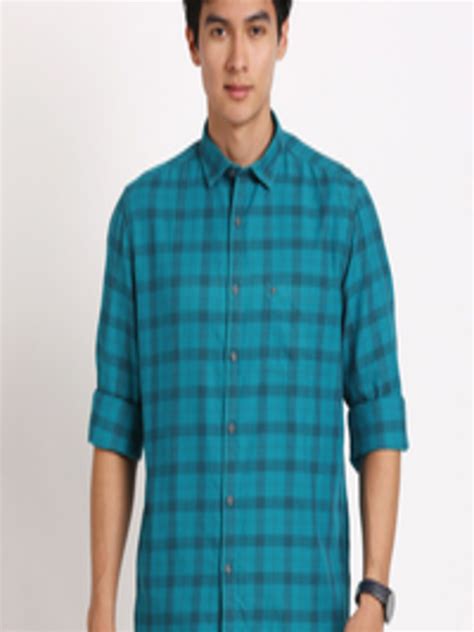 Buy Turtle Standard Slim Fit Tartan Checks Pure Cotton Casual Shirt