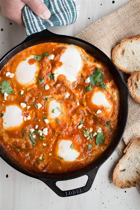 Shakshuka Eggs Poached In Spicy Tomato Sauce Chili Pepper Madness