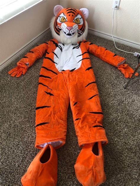 Tiger Mascot Costume In Stock Size For 170 185cm Etsy Ireland