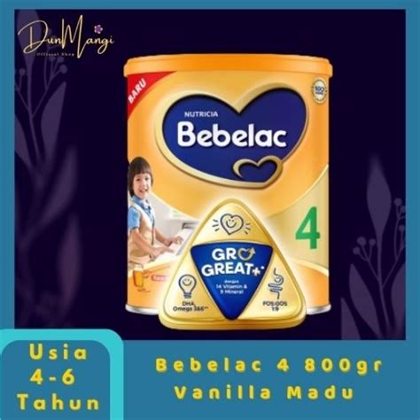 Jual BEBELAC 4 MADU VANILLA TIN 800GR Shopee Indonesia