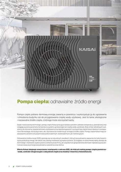 Pompa ciepła Kaisai 14kW monoblok 3F R 290 KHX 14PY3 CENA BRUTTO